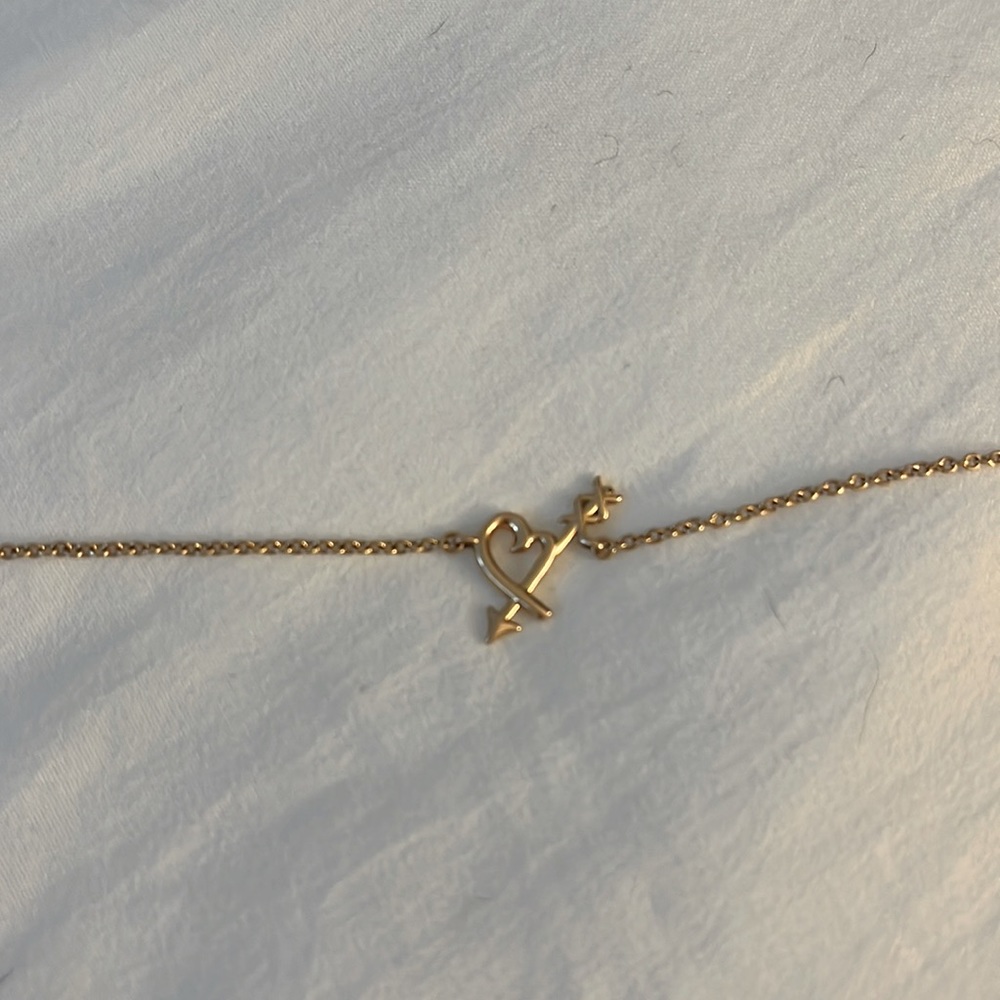 Tiffany’s Paloma Picasso Loving Heart Arrow Bracelet in 18k rose gold